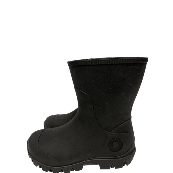 Bogs Bloom Essential Kids Unisex Mid Rain Boot Black Pull On Warm Size K13 13 - Picture 4 of 10